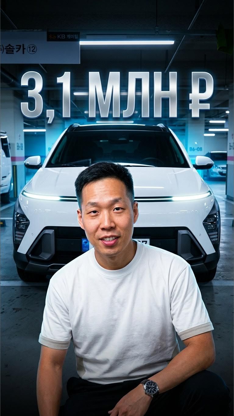 КРОССОВЕР из Кореи за 3,1 млн ₽ – Hyundai Kona 2023