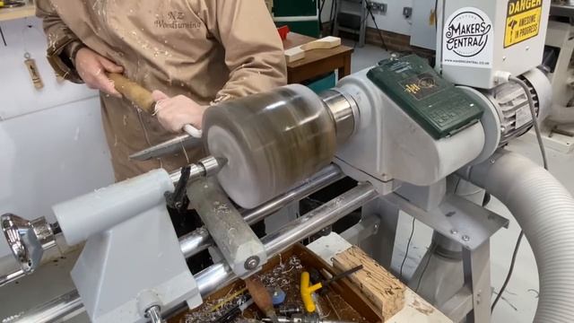 Woodturning - Pinecone Paint Chaos