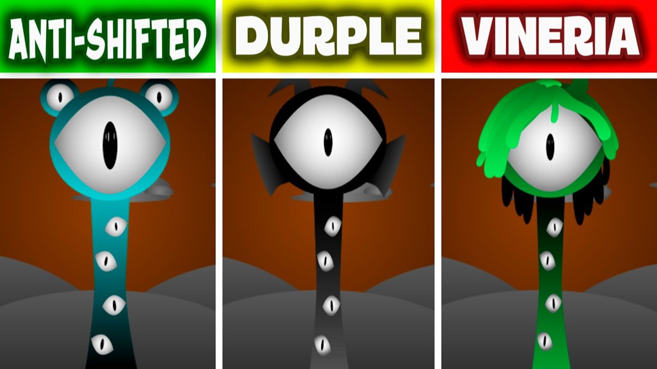 INCREDIBOX SPRUNKI: ANTI-SHIFTED ⚡ НО ВСЕ — DURPLE 💜 VS VINERIA 🌿! 🔄🌀