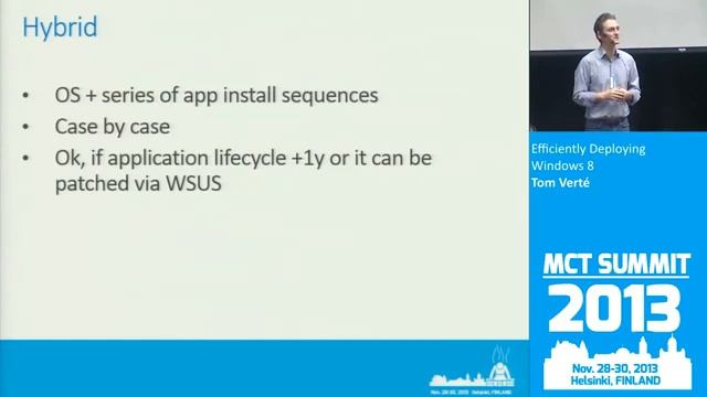 Efficiently Deploying Windows 8 -- Tom Verté