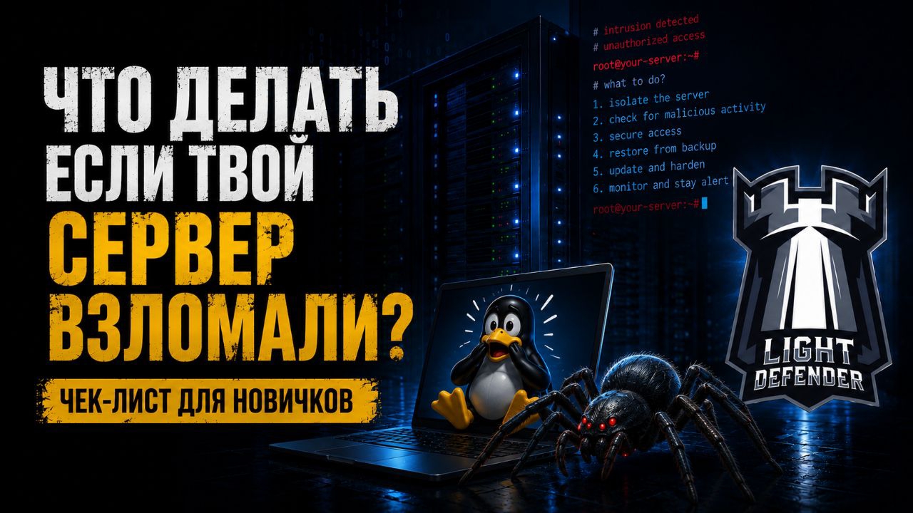 Что делать если твой сервер взломали? Чек-лист для новичков.