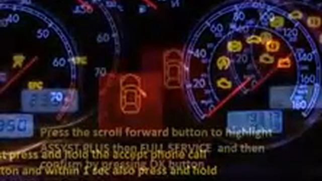 LANCIA YPSILON 843  2003 08 2006 08 How To Reset Service Light Indicator