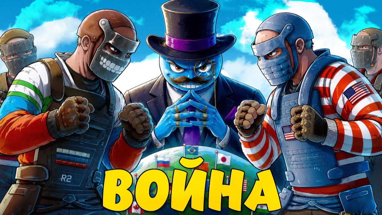 МИРОВАЯ ВОЙНА 4! ЮТУБЕРЫ СРАЖАЮТСЯ ЗА ЗВАНИЕ ЛУЧШЕЙ СТРАНЫ В РАСТ⧸RUST - Shked