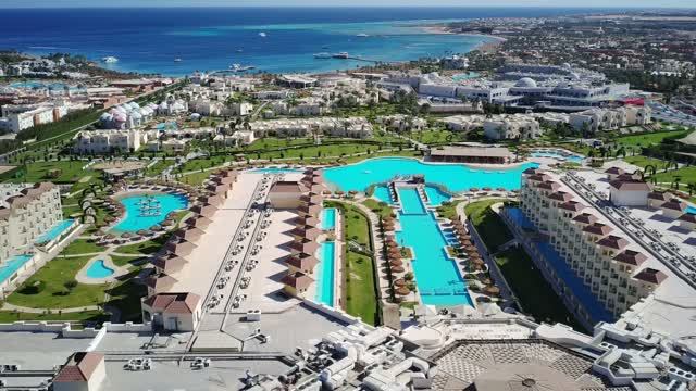 Xanadu Makadi Bay 5 ОБЗОР ОТЕЛЯ  с высоты птичьего полета