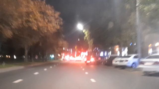 Проехал по ночному городу