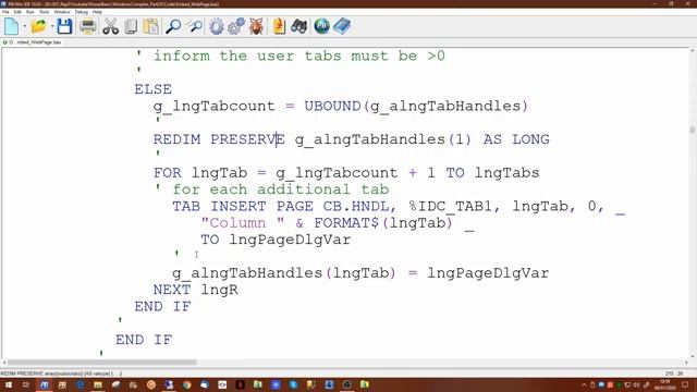 PowerBasic Windows Compiler Tutorial Part 25 - Tab Controls