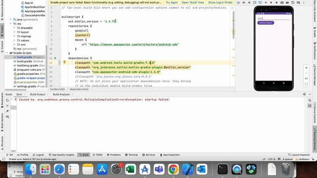 FIX Java.lang.IllegalArgumentException: Unsupported Class File Major Version 61 -Android Studio 202