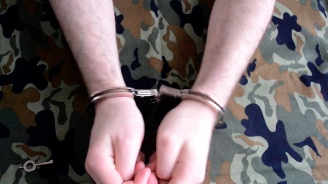 SELF BONDAGE: HINGED HANDCUFFS
