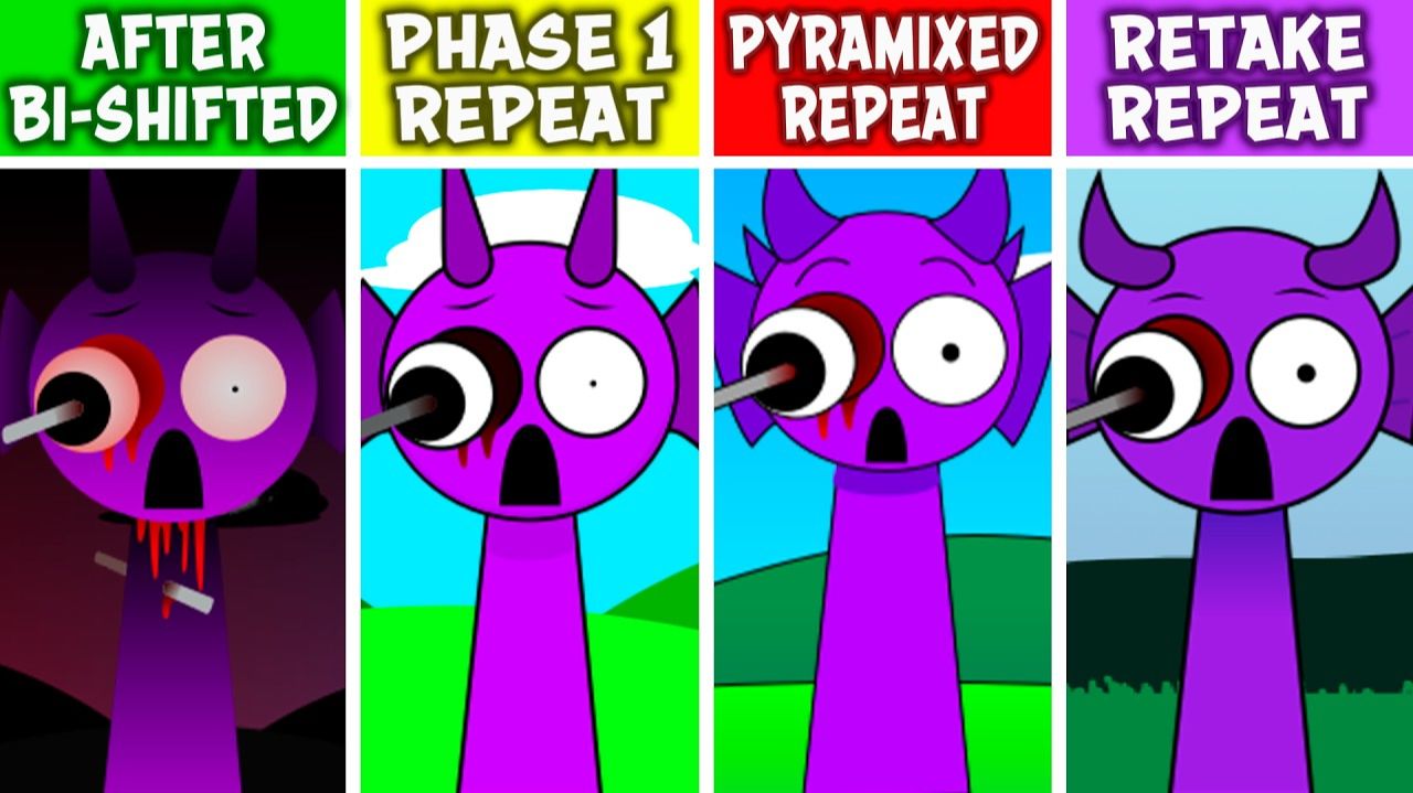 INCREDIBOX SPRUNKI: ФАЗА 1, RETAKE, PYRAMIX 🔁 ПОВТОРЯЮТ ПОСЛЕ БИ-СДВИГА! ♾️🌀