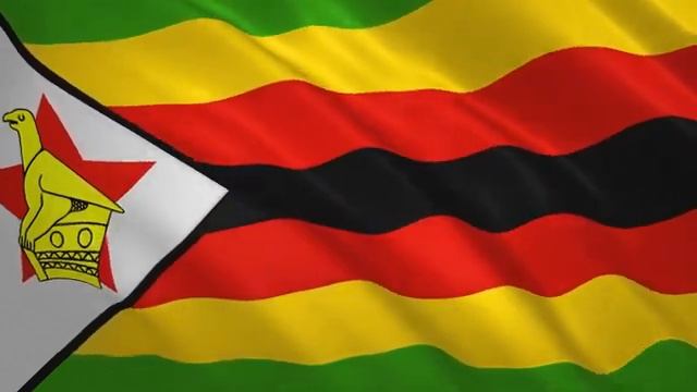 Развевающийся флаг Зимбабве / Waving Flag Of Zimbabwe