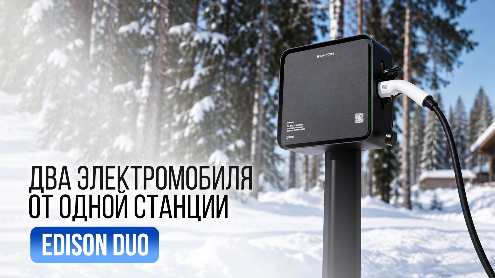 Edison DUO — зарядная станция для двух электромобилей | 2×22 кВт
