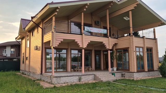 🏠  Дом 400кв.м клееный брус, КП Опушкино, г.о. Истра, участок 23 сотки