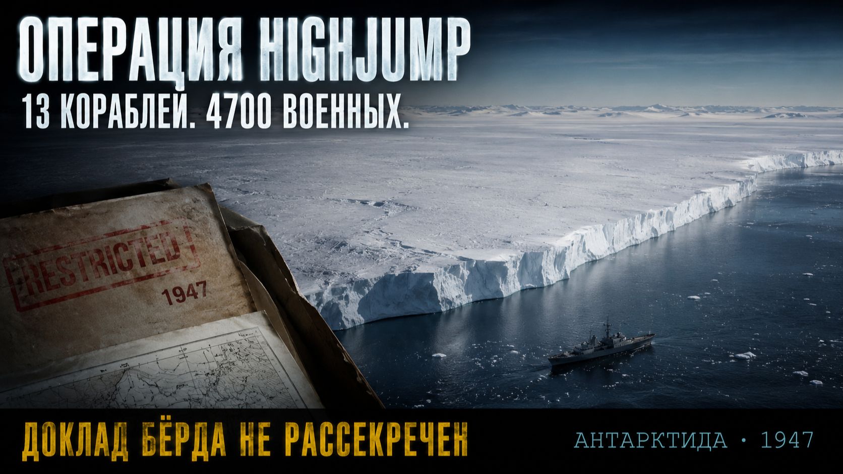 АНТАРКТИДА 1947: АДМИРАЛ БЁРД ВСТРЕТИЛ ТО, ЧТО НЕ ОЖИДАЛ — ДОКЛАД ЗАСЕКРЕЧЕН