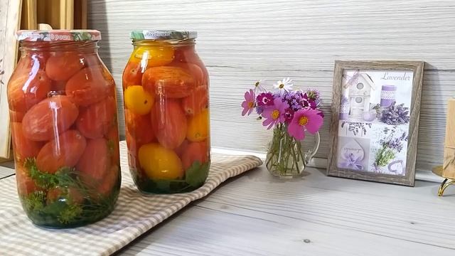 Влог 2022. Заготовки🍅Помидоры на Зиму🍅 Уютный день Дома. Очитки в Кашпо