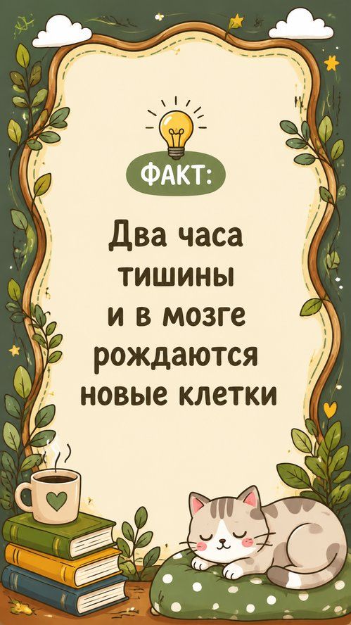 Мозгу нужна тишина.