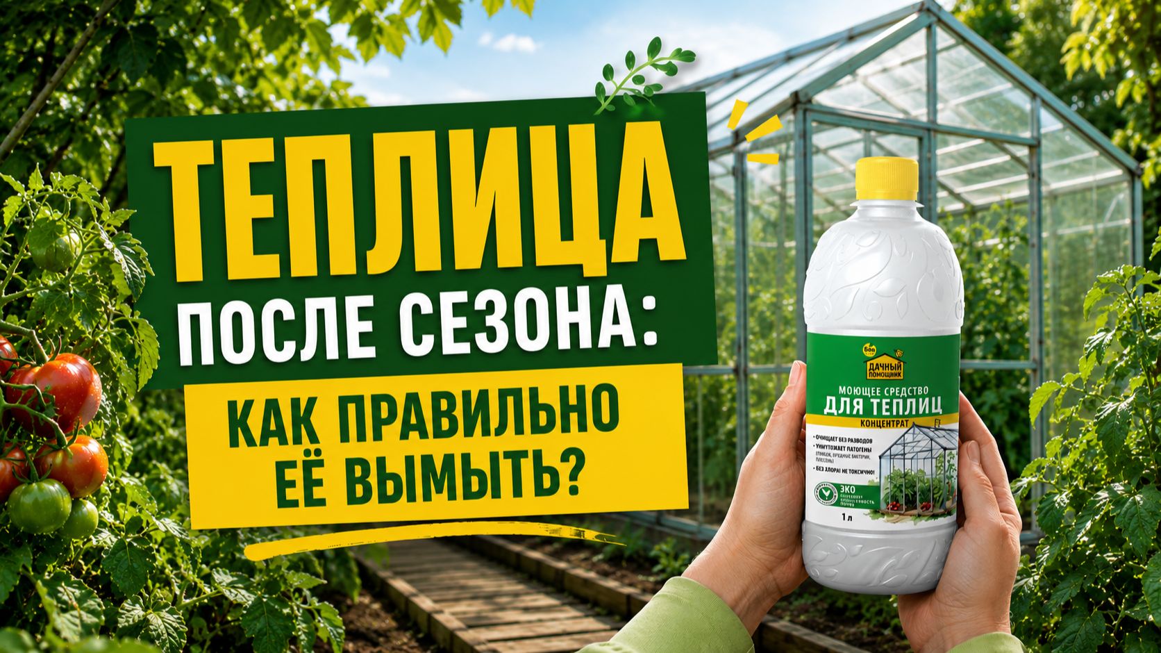 Теплица после сезона: как правильно её вымыть?