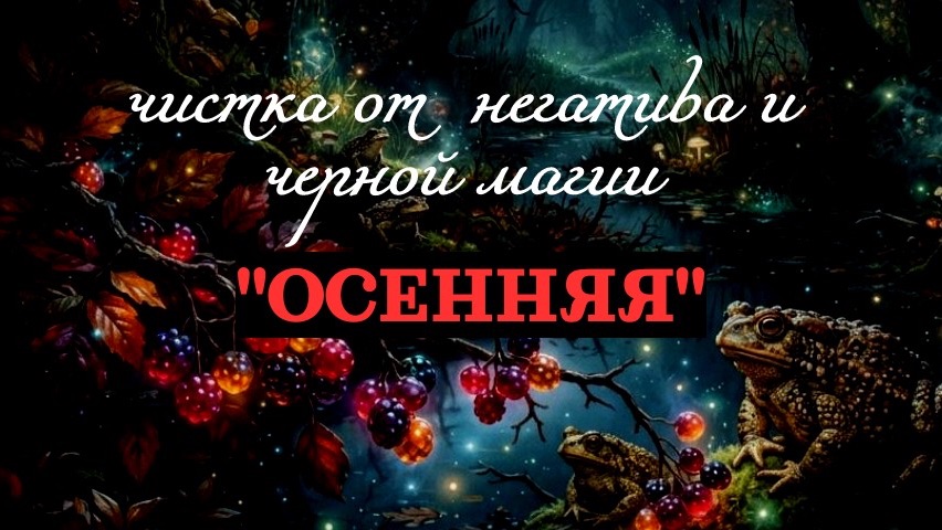 ЧИСТКА ОТ НЕГАТИВА «ОСЕННЯЯ»