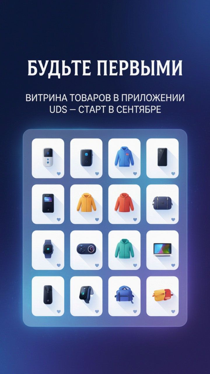Витрина товаров в приложении UDS