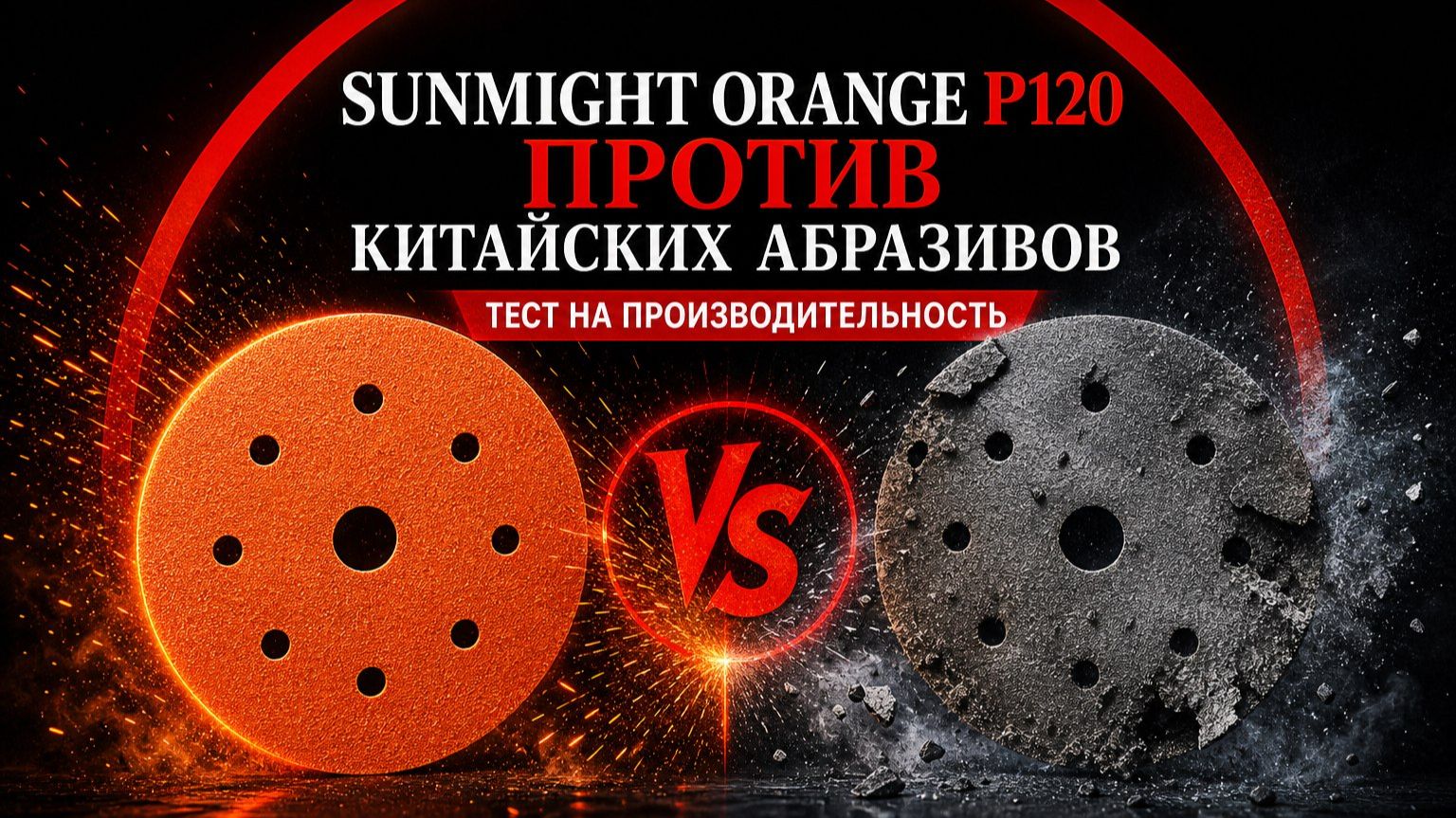 Sunmight Orange P120 против китайских абразивов: тест на производительность