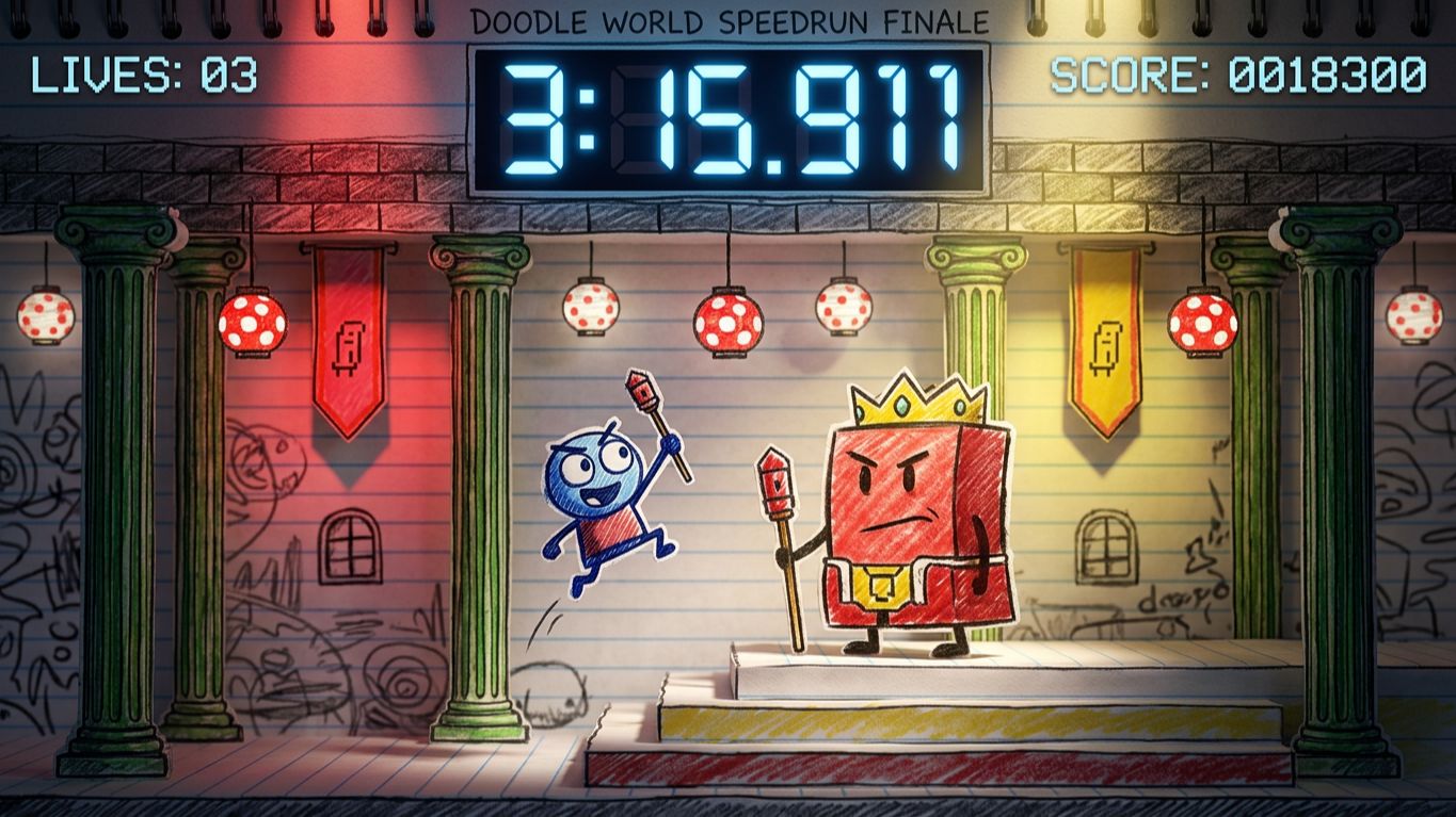 TAS, (NES) Doodle World  - 
