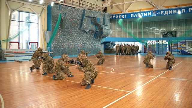 Показательное выступление курсантов