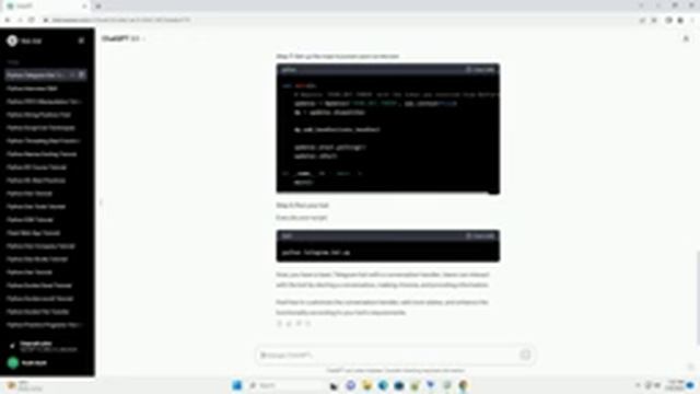 Python Telegram Bot Conversation Handler Example