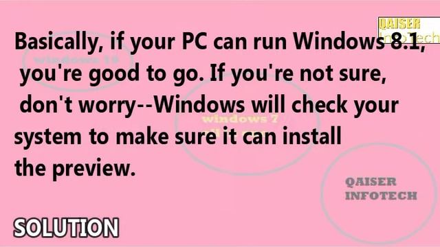 Can I Run Windows 10 | Windows 8.1 | (GHz) | Qaiser Infotech