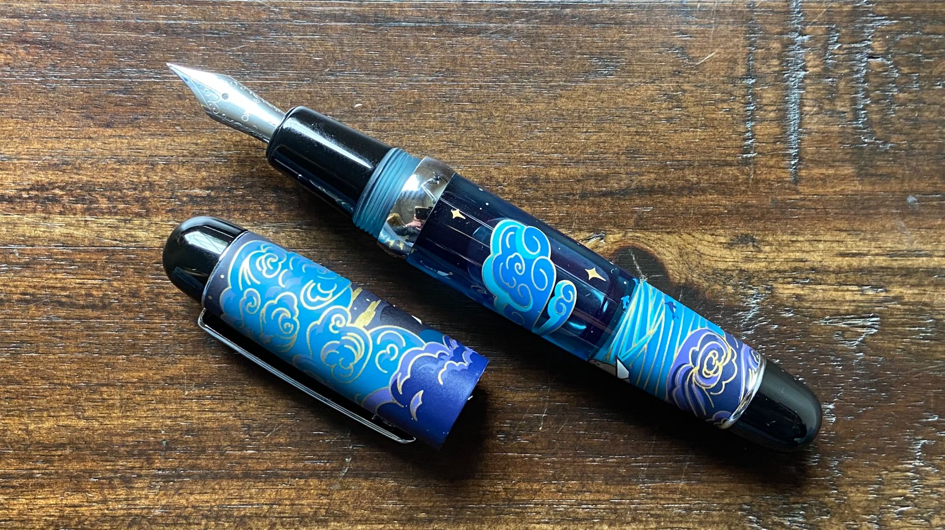 Перьевая ручка Opus 88 Mini The Paper Mouse Moonlit Voyage с пером F