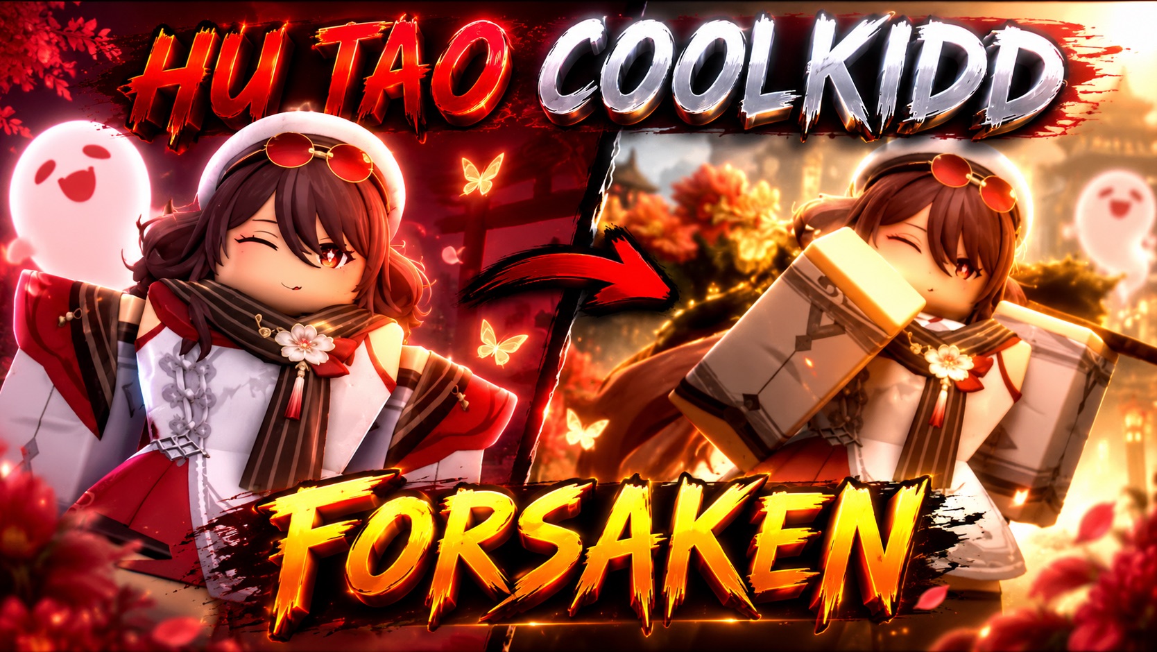 Победа с HU TAO COOLKIDD SKIN - Forsaken: Forgotten (Roblox)