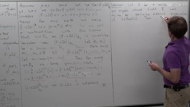 Smirnov S.V. - Linear Algebra - 25. Jordan Normal Form