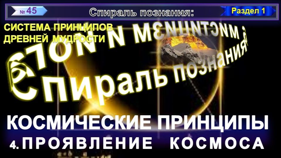 ЕДИНЫЙ ПРИНЦИП СЕМЕРИЧНОСТИ МАКРОКОСМА И МИКРОКОСМА ВСЕЛЕННОЙ И ЧЕЛОВЕКА - ЧЕЛА ВЕКА БРАМЫ