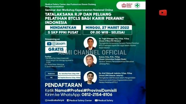 Absensi Webinar Perawat Gratis 5 SKP PPNI Tatalaksana Rjp & Pelatihan Btcls Bagi Karir Perawat MSC