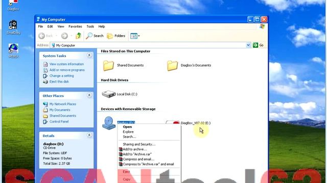 Установка Lexia DiagBox 7.02 на VM VirtualBox