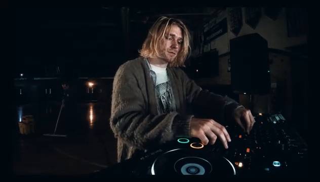 KURT COBAIN PLAYS DARK TECHNO IN AN EMPTY SCHOOL GYM