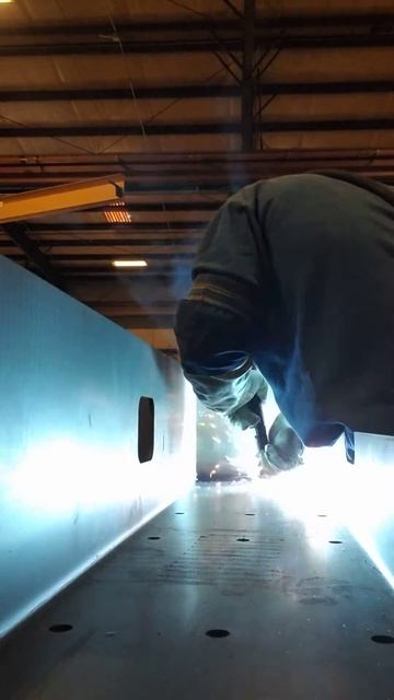 Industrial Welding With A Lincoln Flextec 450 And 30 Volts And 655 Amps