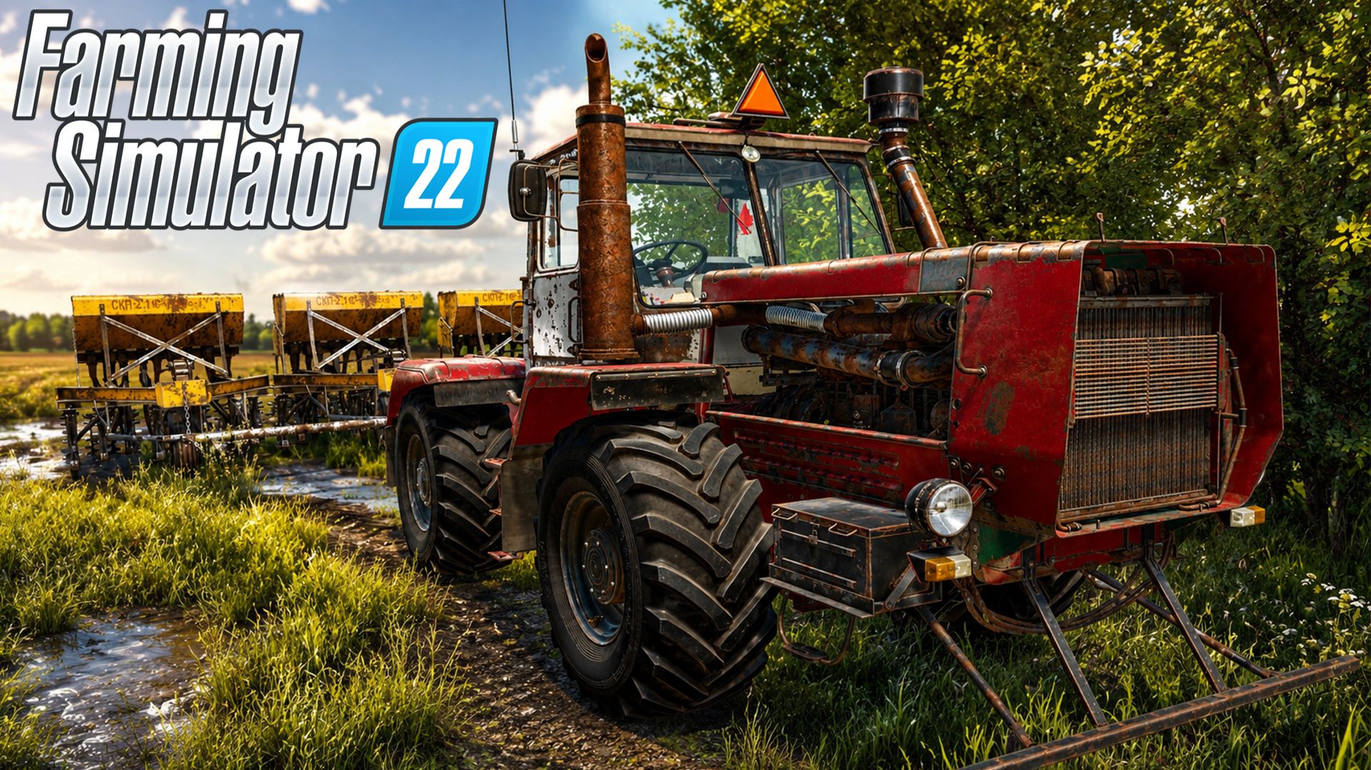 ПЕРВАЯ ПОСЕВНАЯ НА СТАРОМ ТРАКТОРЕ Т-150К! ФЕРМА С МИЛЛИОНА РУБЛЕЙ #3 | FS22