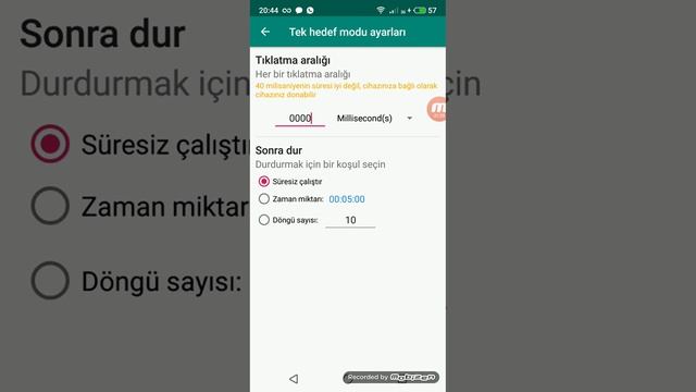 Telefondan Auto Clicker Açma