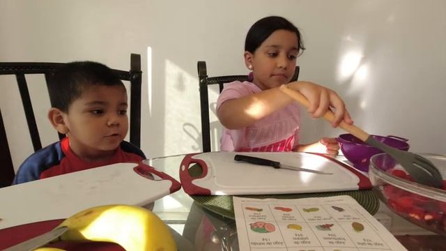 Watch Me Make A Fruit Salad!