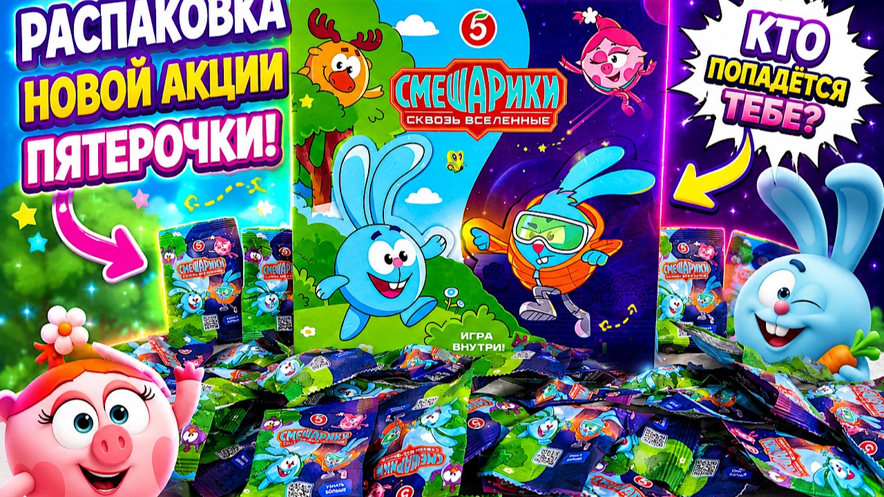 🤯 Я СКУПИЛА КУЧУ СЮРПРИЗОВ В ПЯТЁРОЧКЕ! КОГО НАЙДУ ВНУТРИ? 😱🔥