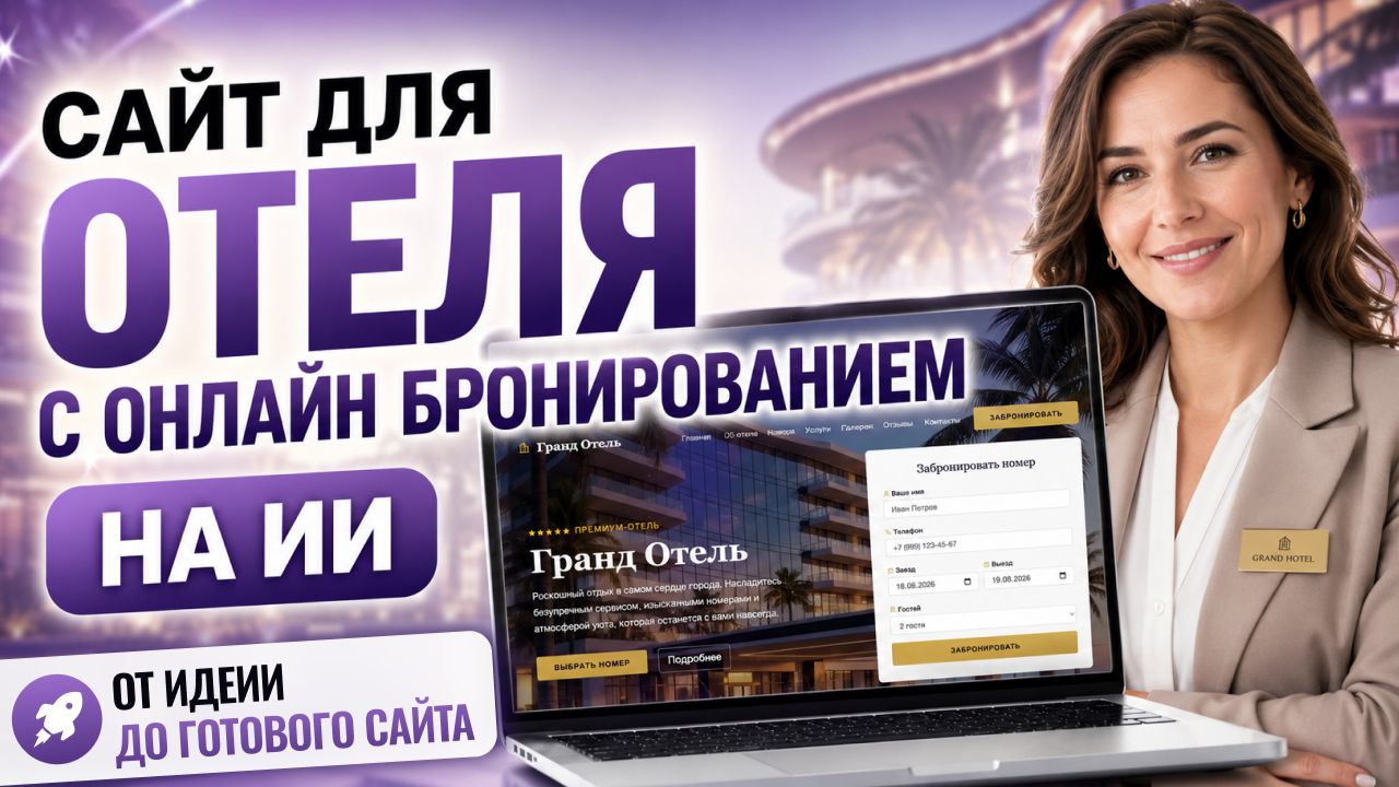 Как создать сайт отеля с онлайн бронированием | Номера, услуги и верстка сайта