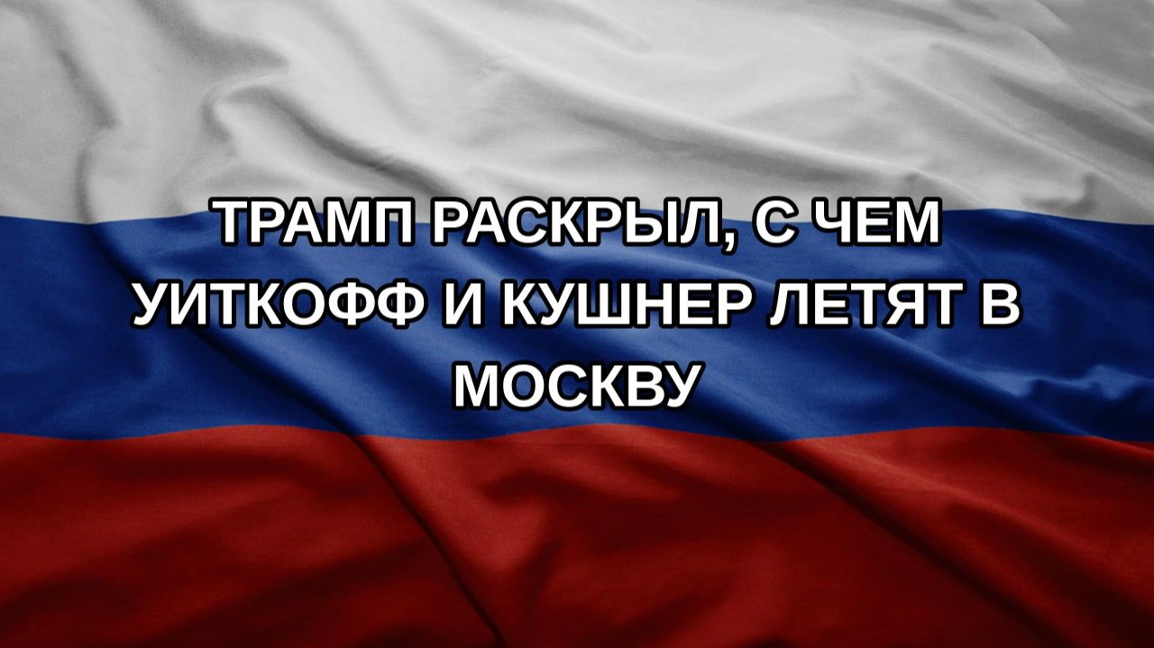 Трамп раскрыл, с чем Уиткофф и Кушнер летят в Москву