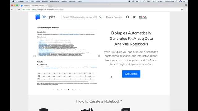 BioJupies Demo Part 1 Of 6 - Introduction