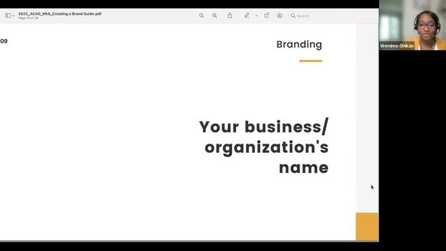 WMI Online Academy Week 6: Branding Part II: Creating A Branding Guide