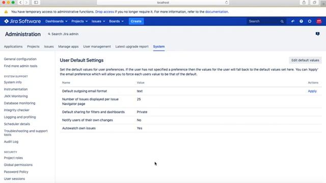 JIRA Administration Tutorial #1 - JIRA Default User Preferences | System Dashboard