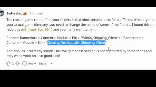 Bannerlord Missing DLL Fix For GamePass Modders   | Flesson19