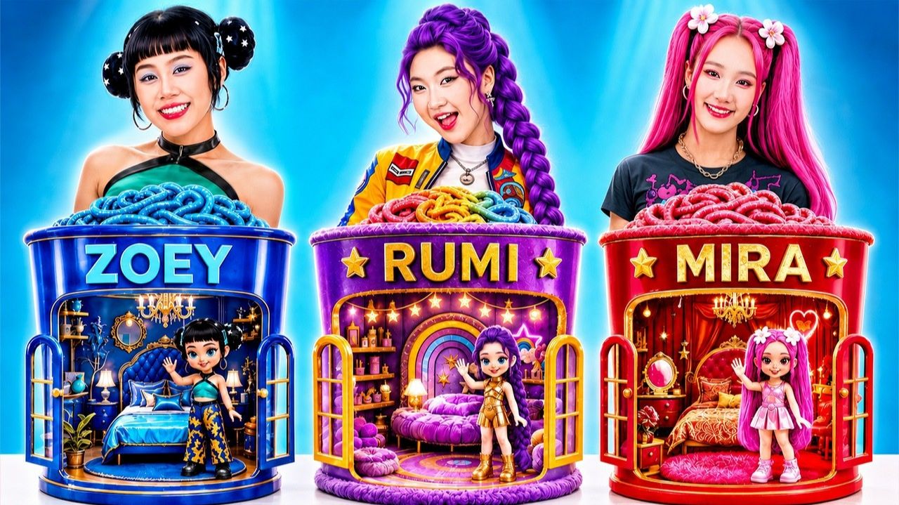 Золотая Rumi Vs Сапфировая Zoey Vs Рубиновая Mira Строят Удивительный Кукольный Дом!