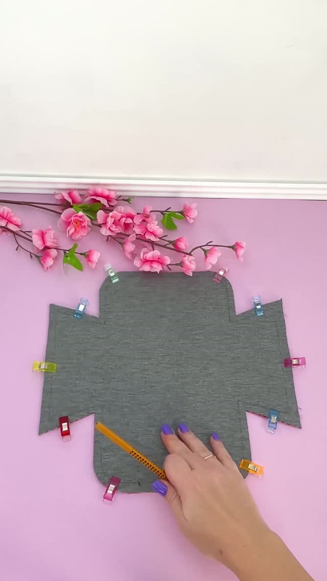 Что можно сшить из остатков ткани 💜 супер простая идея шитья