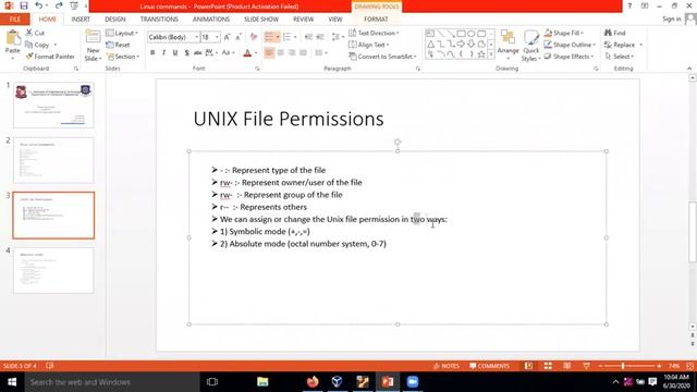 Unt 9 Linux Commands Chmod