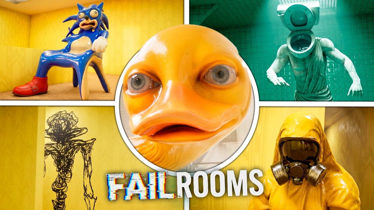 FAILROOMS - Полное прохождение + Концовка (Backrooms Horror Showcase)