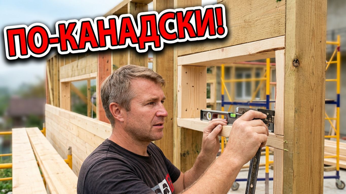 🪚 КАРКАСНЫЙ ГАРАЖ! Быстрое возведение стен по канадской технологии!
